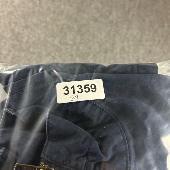 Old‎ Navy Jacket Womens Medium Blue Military Full Zip Pockets Cotton Adults - Picture 9 of 9